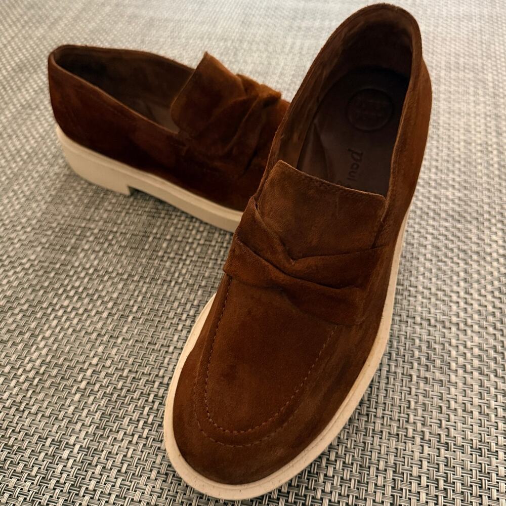 PAUL GREEN Sadie Slip On Loafer In Toffee Soft Suede US8/UK5 1/2 Preppy